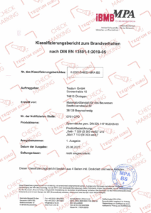 Сертифікат негорючості матеріалу 1