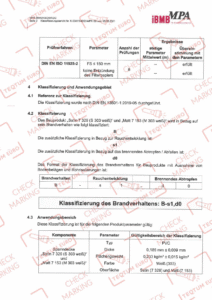 Сертифікат негорючості матеріалу 3