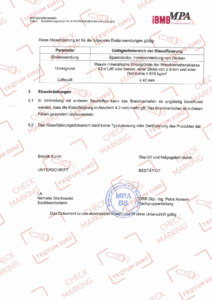 Сертифікат негорючості матеріалу 4